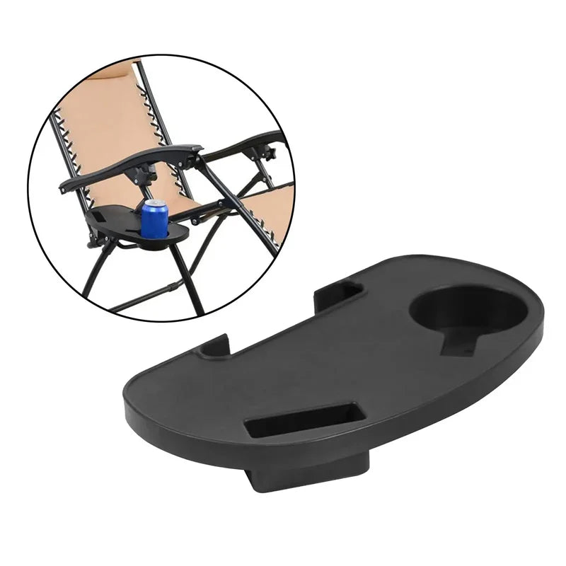 Universal Chair Cup Holder Snack Tray for Leisure Garden Recliners