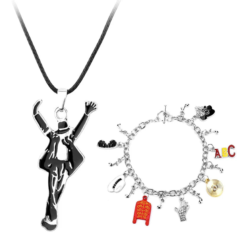 Michael Jackson BAD Necklace Rock Roll Pendant Punk Jewelry Men Women Gift
