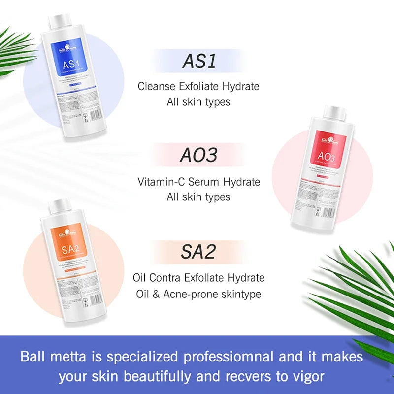 Facial Skin Care Serum Kit for Deep Cleansing and Hydration - 3x400ml