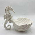 Seahorse-Shaped Plastic Jewelry Storage Tray - Desktop Organizer, White