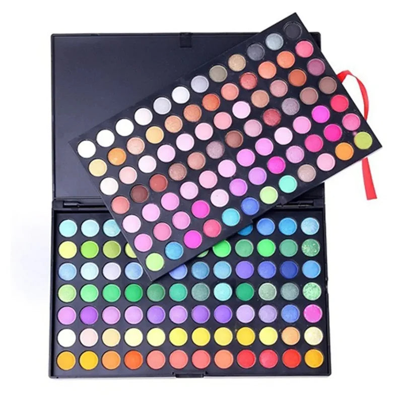 120-Color Waterproof Eyeshadow Palette Makeup Kit - Matte & Shimmer Pigment