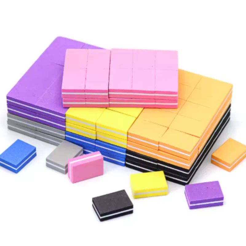 Square Nail Buffer Blocks Set - Double-Sided Buffing & Polishing for Manicure & Pedicure