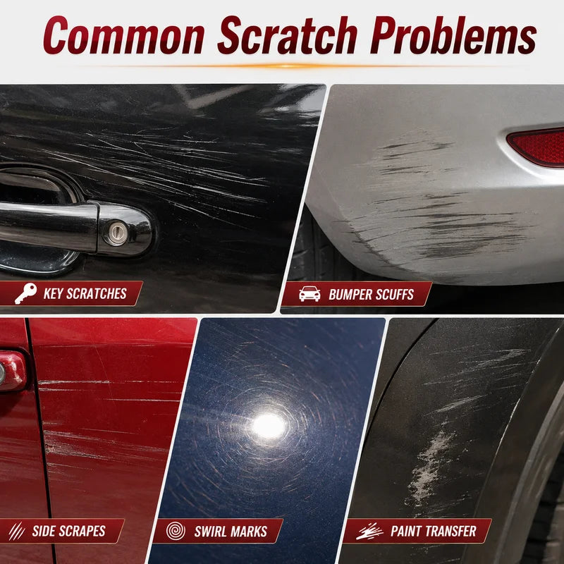 Car Paint Scratch Remover Wax - Auto Polishing Paste for Light Scratches and Stains