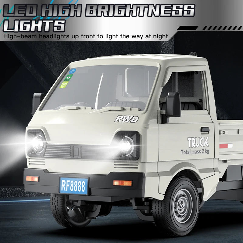 1:16 RC Truck with Spray Lights and LED Lighting, Climbing & Drift Fun