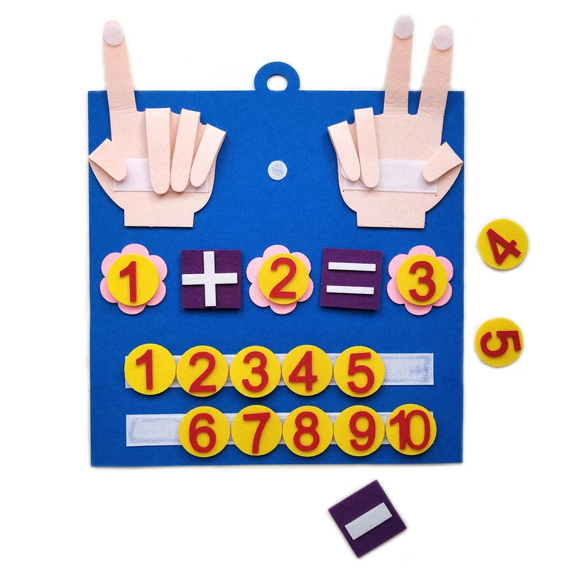 Montessori Felt Number Toys for Toddlers - Counting & Math Learning Game