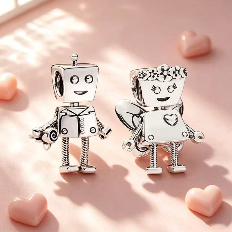Kids Jewelry Bead Set for DIY Bracelets and Necklaces - Couple Charm Beads