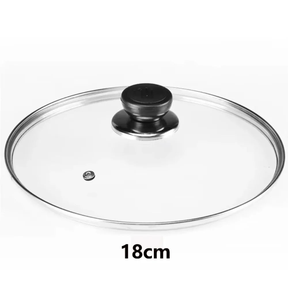 Universal Tempered Glass Pot Lid - Anti-Scalding Kitchen Cover with Visible Monitor