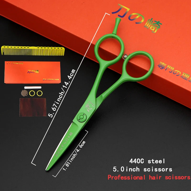 Professional Hairdressing Scissors High-Grade Steel Hair Cutting Shears 5.0-7.0 Inch