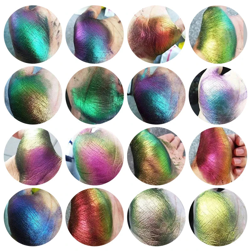 Chameleon Pigments Acrylic Paint Powder for Car & Art - 12 & 36 Color Options