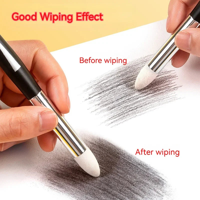 Artist Blending Pen Washable Sketch Rubbing Sponge Brush for Drawing & Correction