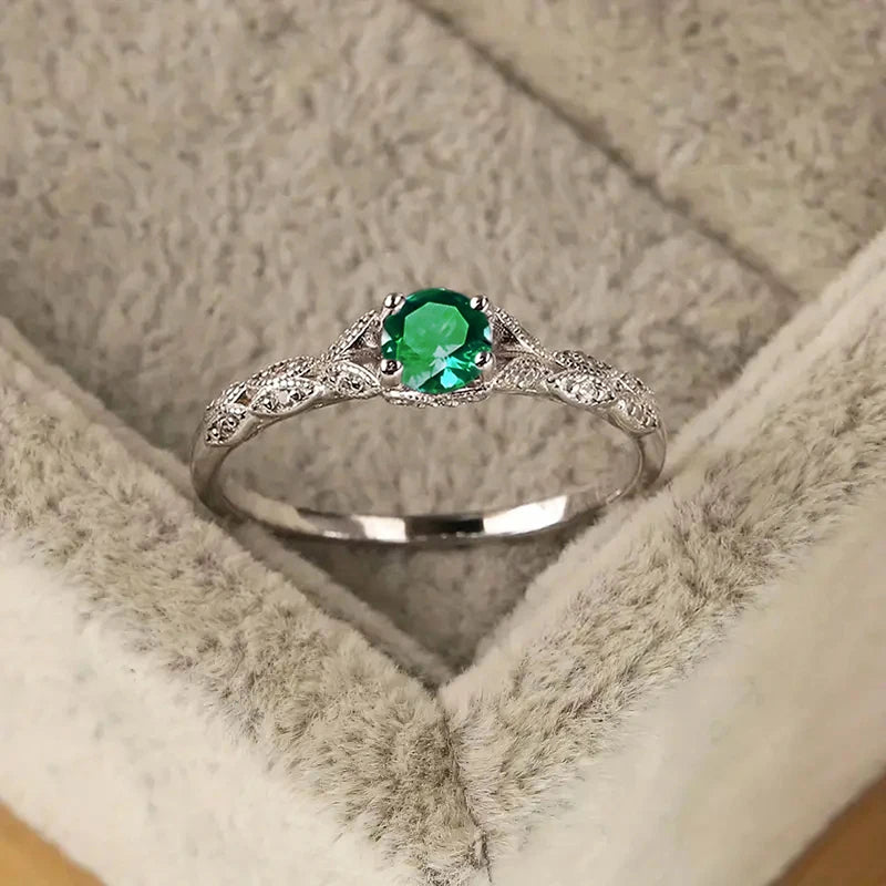Luxury Cubic Zirconia Women's Ring Fashion Temperament Jewelry