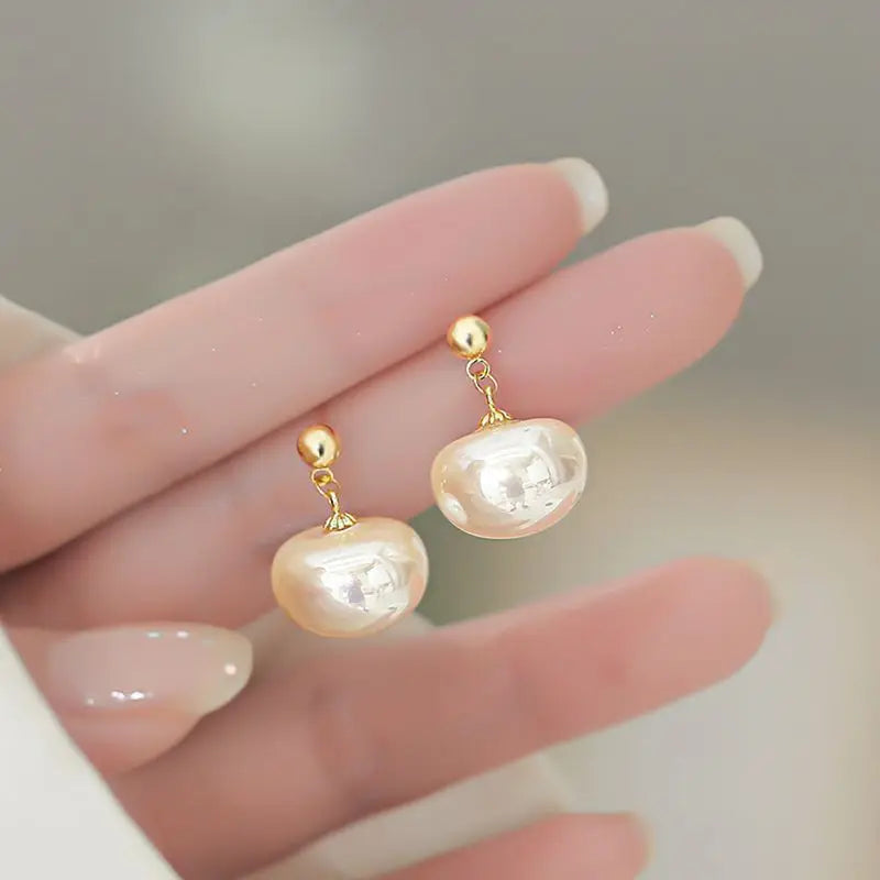 Elegant Teardrop Pearl Drop Earrings for Women - Versatile Jewelry Gift