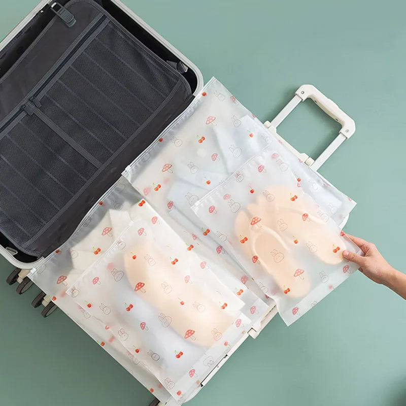 Reusable Plastic Travel Storage Bags for Clothes Shoes Waterproof Organizer