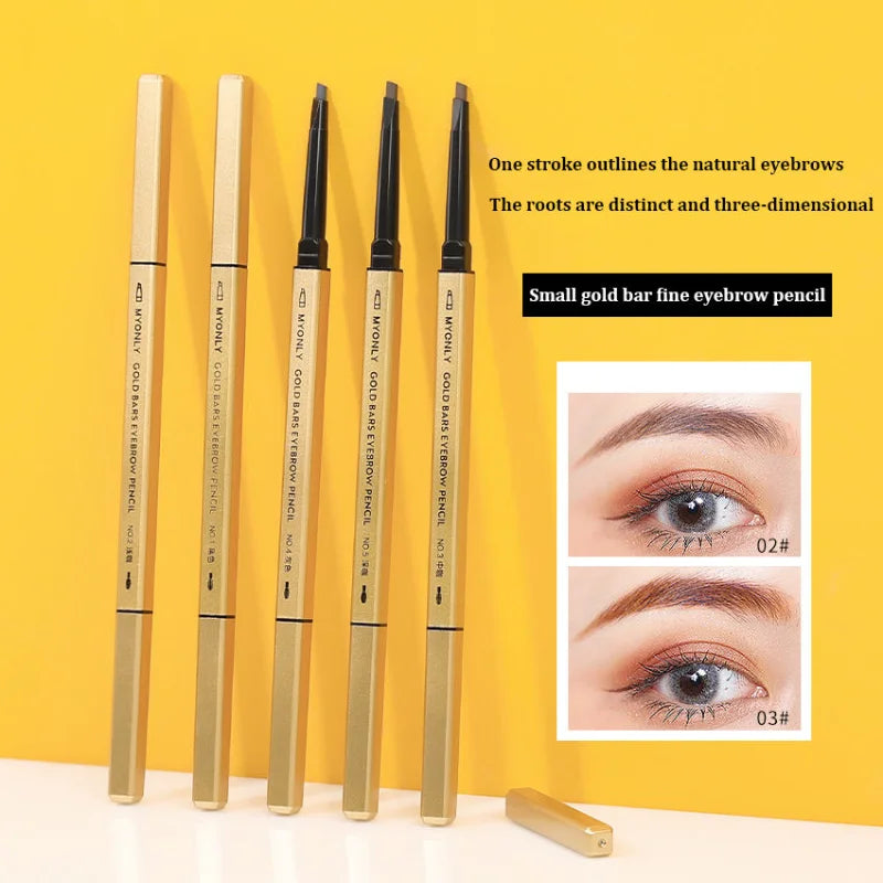 Waterproof Double Head Eyebrow Pencil with Spoolie - Long-Lasting Cosmetics for Women