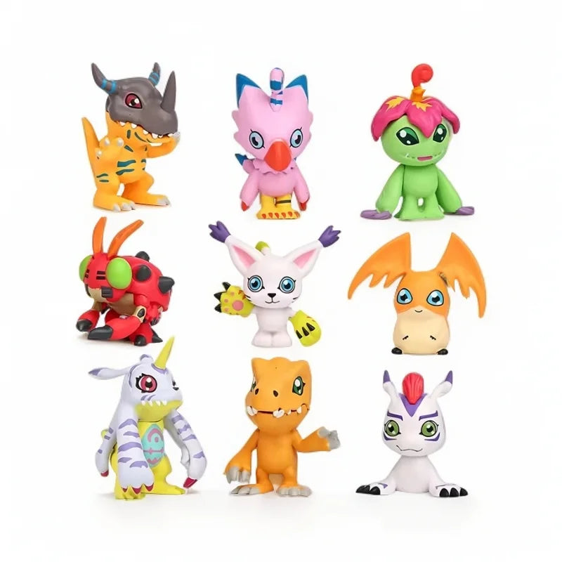 Digimon Adventure Anime Figurine Set - PVC Collection Dolls for Fans, Birthday & Christmas Gifts