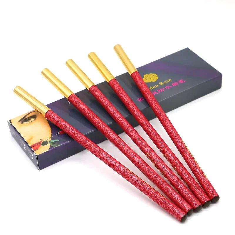 Waterproof Lip & Eyebrow Makeup Pencil Set - Long Lasting, Semi-Permanent