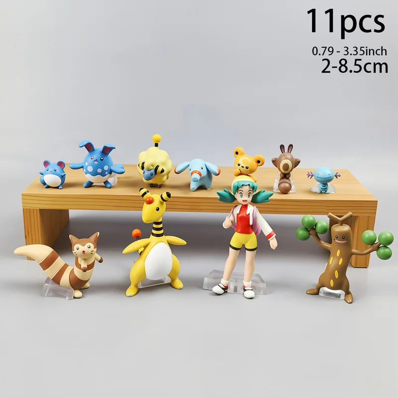 Pokemon Action Figure Set - Classic & Modern Characters from Kanto to Paldea - Collectible PVC Toys for Fans