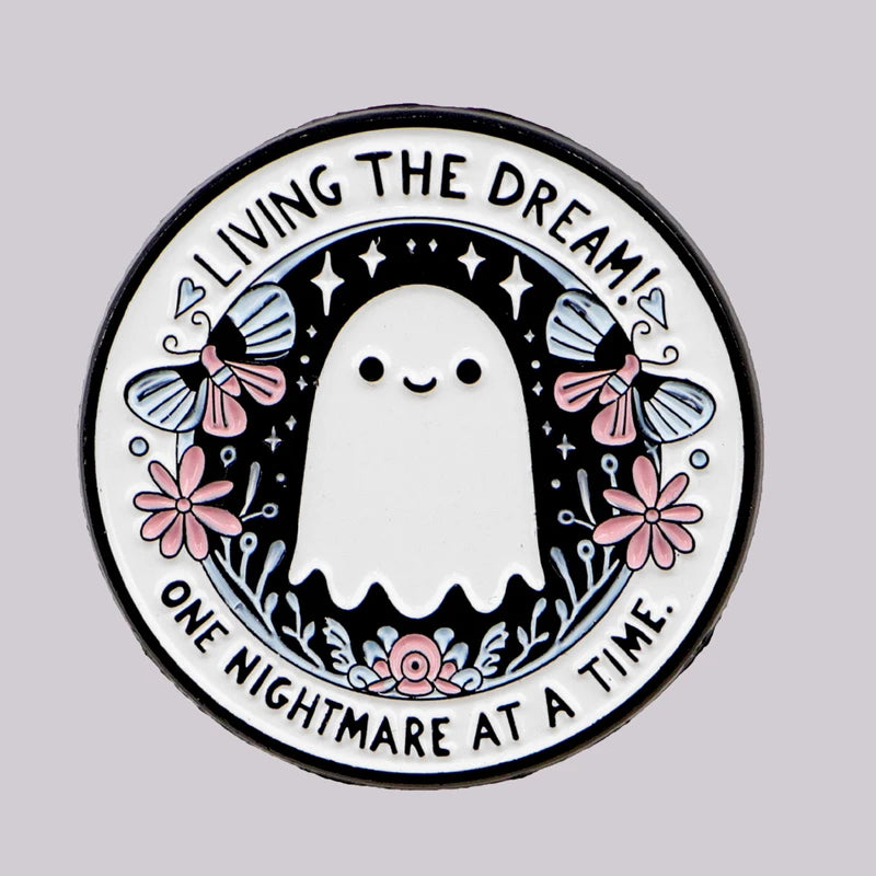 Cartoon Ghost Enamel Pin Halloween Brooch Lapel Pin for Clothing & Accessories