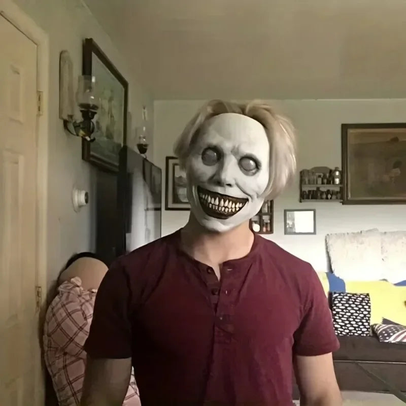 Creepy Halloween Demon Mask - Horror Face Mask for Cosplay & Party