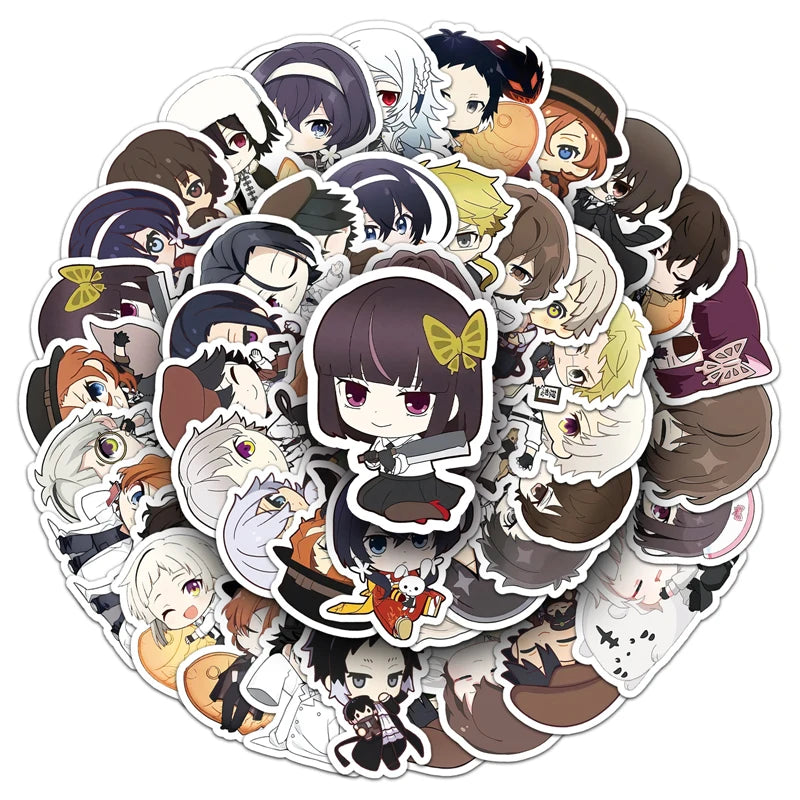 50PCS Waterproof Cartoon Sticker Pack for Skateboarding & DIY Decals