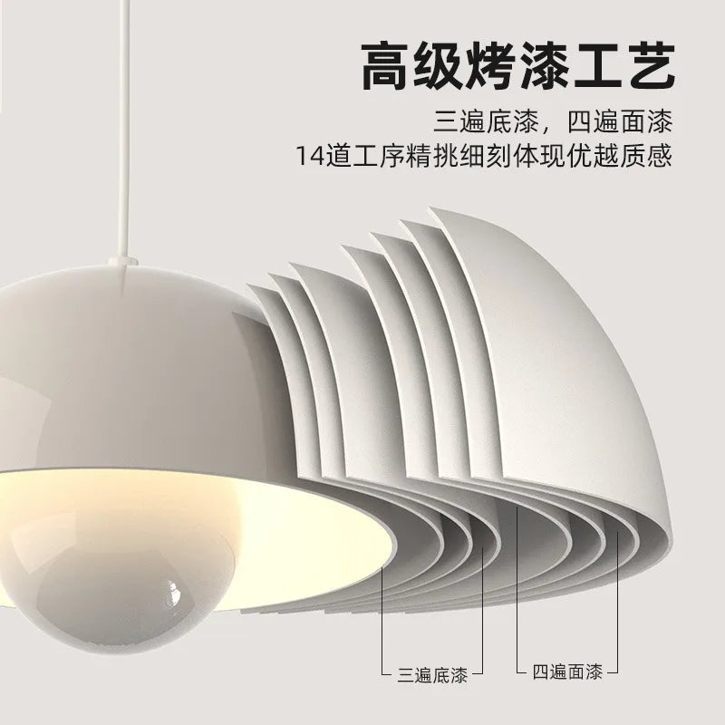 Modern Bedroom Bedside Chandelier - Creative Small Pendant Light - Multiple Colors