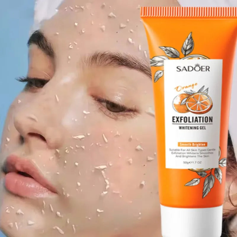Exfoliating Peeling Gel Facial Scrub for Moisturizing & Blackhead Removal