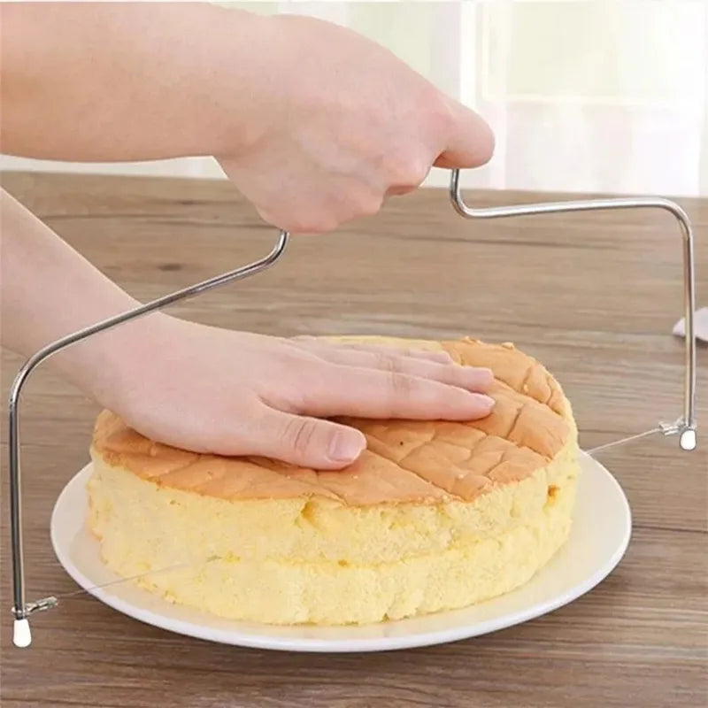 Adjustable Stainless Steel Cake Slicer & Decorating Mold for DIY Baking & Cake Decorating