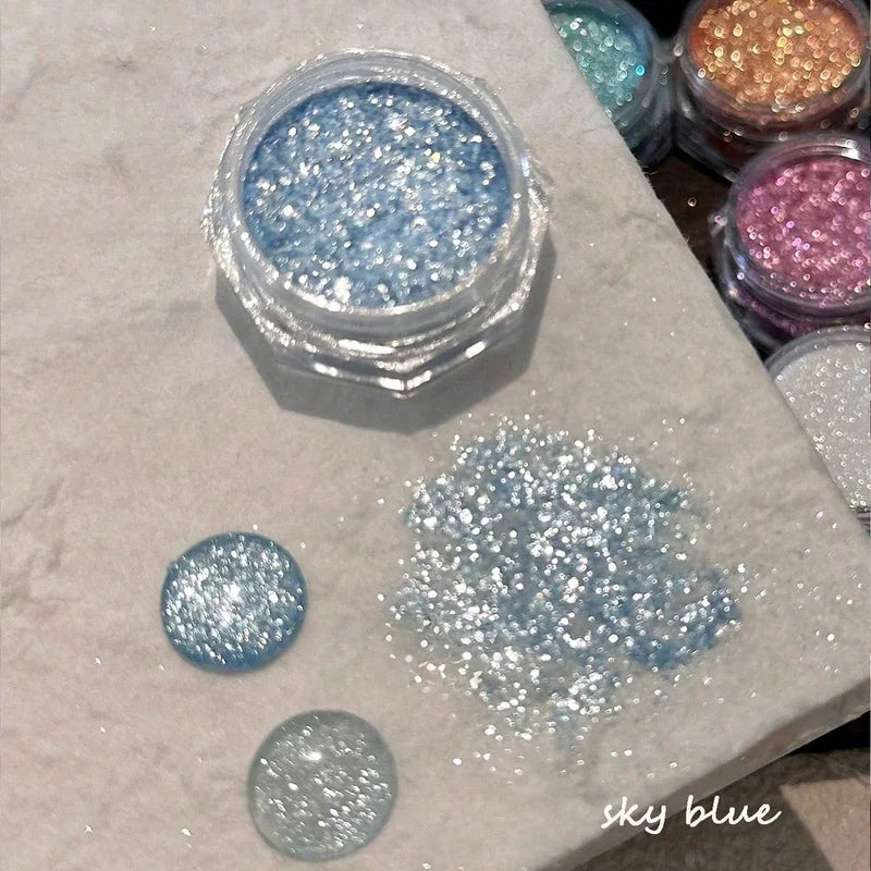 Diamond Nail Powder Glitter Set for DIY Nail Art - Multiple Colors