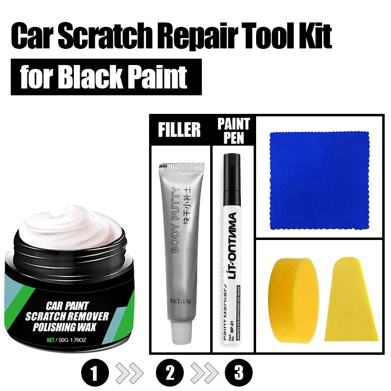 Car Scratch Remover Kit Polishing Paste Automotive Swirl & Scratch Repair