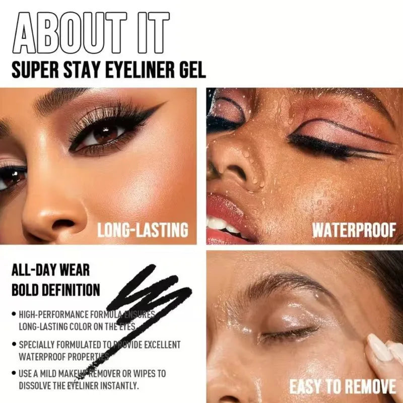Waterproof Gel Eyeliner Pencil - Long-Lasting, Smudge-Proof, Multi-Use Makeup Tool