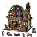 DIY Wooden Castle Book Nook Kit - 3D Dollhouse Model & Bookend Home Decor