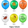 Lion Balloons Pack - 10 or 12pcs 12-Inch Jungle Animal Latex Party Decor