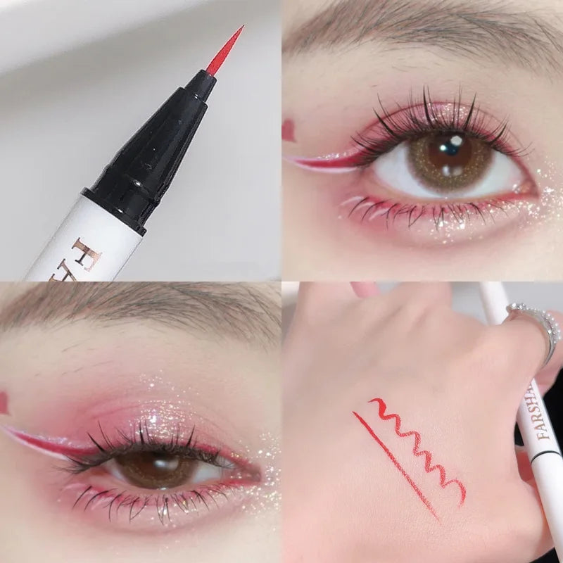 Waterproof Colorful Liquid Eyeliner Pen - Lasting, Quick-Dry, Easy To Use