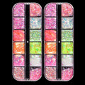 12 Grids Aurora Chameleon Nail Glitter Flakes for Nail Art & Decoration