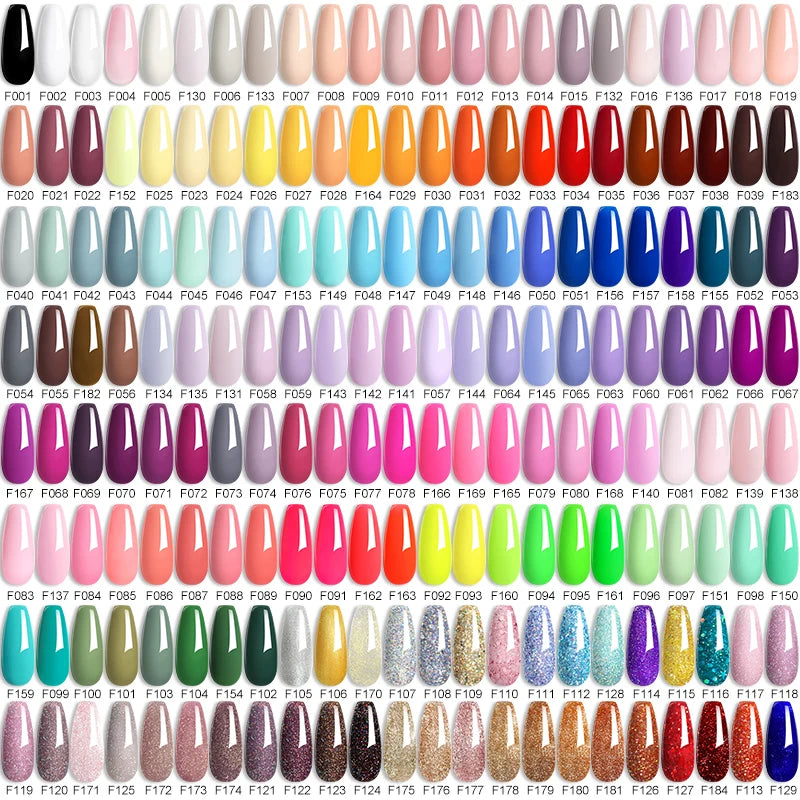 6-Piece Gel Nail Polish Set - Long-Lasting Semi-Permanent Varnish for Manicure