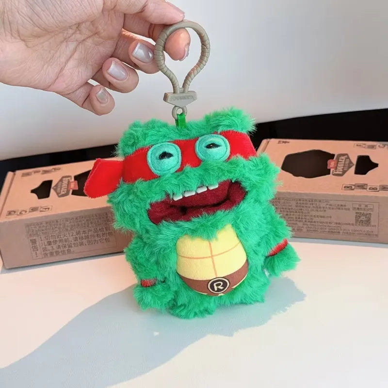 Plush Monster Keychain Toy - Teenage Mutant Ninja Turtles Cartoon Doll, 12cm