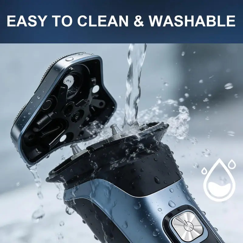 Men's Electric Shaver with 150 Min Runtime Wet Dry & Pop-Up Trimmer