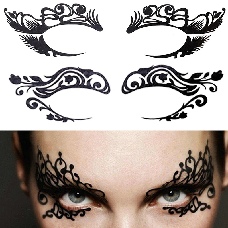 Halloween Temporary Face and Eye Tattoo Stickers for Party and Event