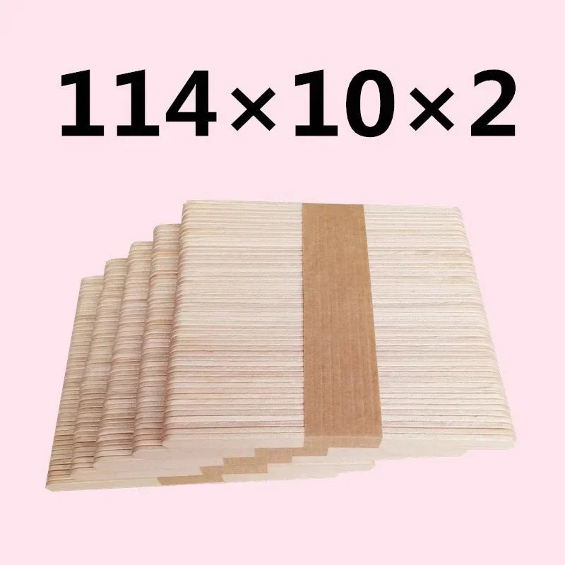 Disposable Wooden Tongue Depressor & Waxing Spatulas - 50/100 Pcs