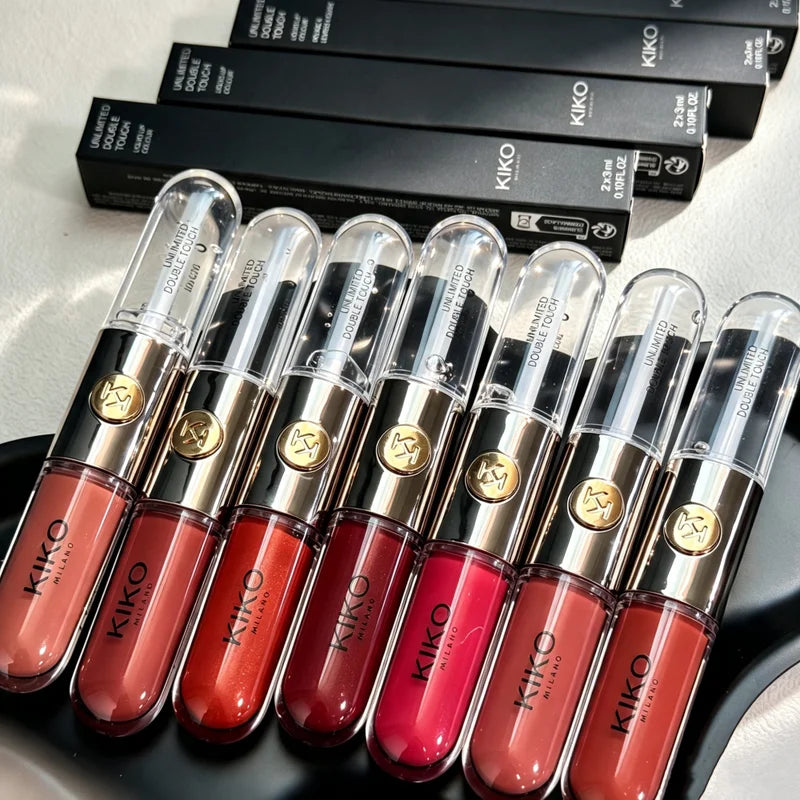 Double Headed Lipstick Set - Matte Waterproof Long Lasting Lip Makeup for Women