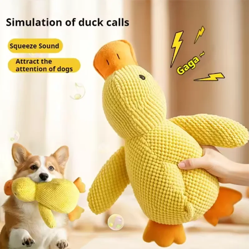 Large Dog Interactive Plush Toy - Biting, Chewing, Teething, Boredom Relief
