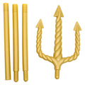 Halloween Demon Fork Prop - Gold Plastic Costume Accessory for Cosplay & Party