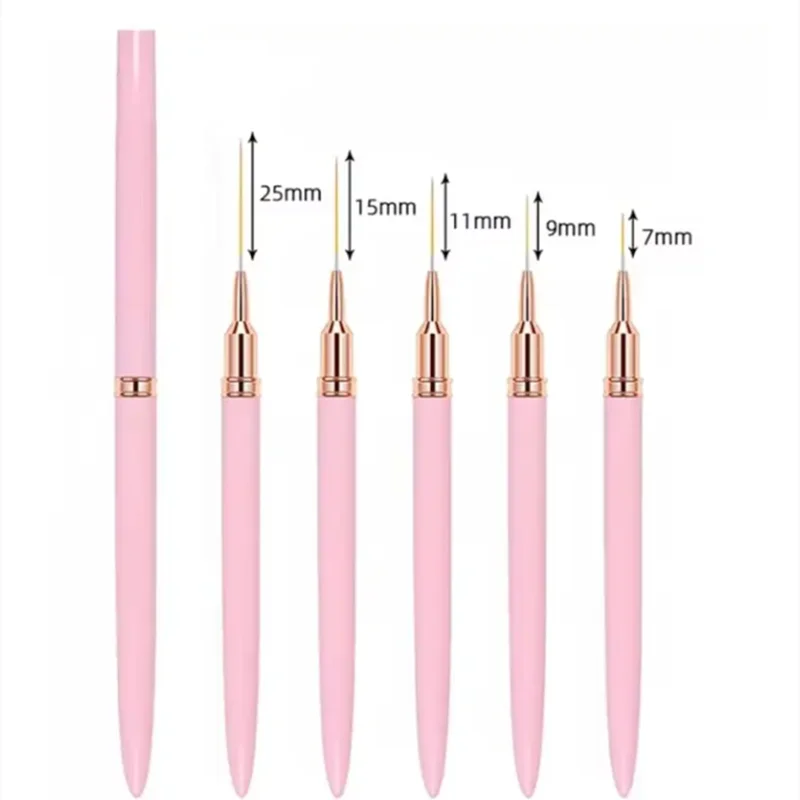 Professional Nail Art Liner Brush Set for Fine Detailing & French Designs