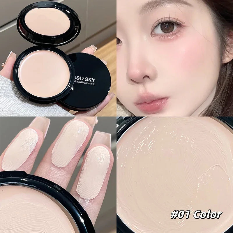 Cream Foundation Palette with Brightening & Moisturizing Finish - Long-lasting Makeup