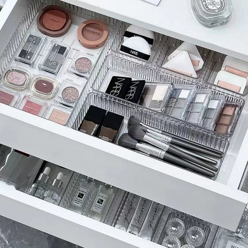 Modular Drawer Organizer Set for Makeup, Skincare, Kitchen & Bathroom Storage