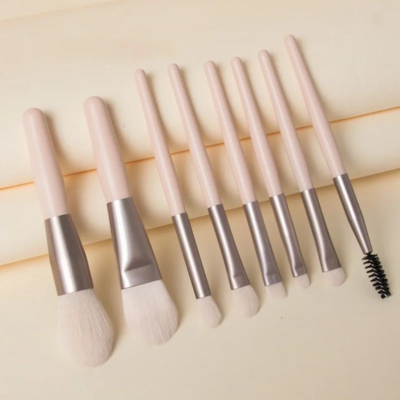 Soft Fluffy Makeup Brush Set with Face Foundation Blush Eyeshadow Blending Tools