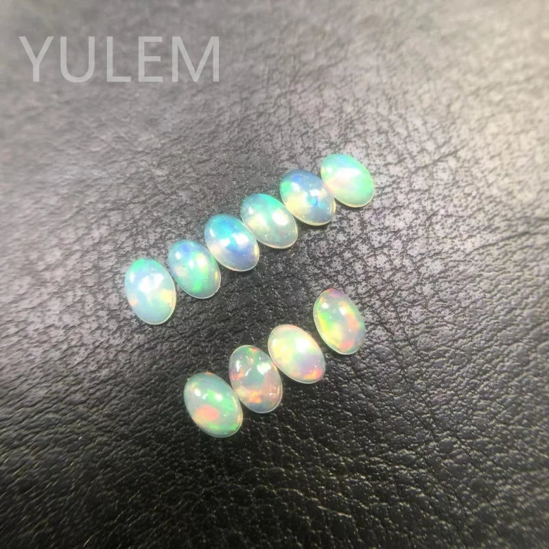 Natural Australian Opal Loose Gemstones for Jewelry Making - Blue & Pink Options