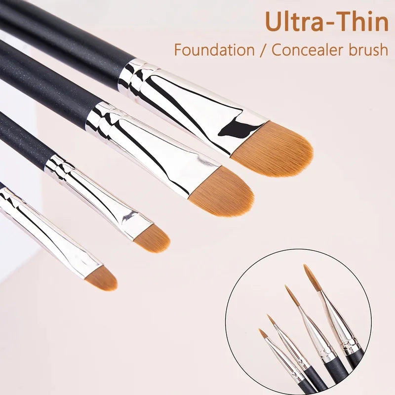 Ultra-Thin Foundation Concealer Makeup Brush - Liquid & Cream Tool