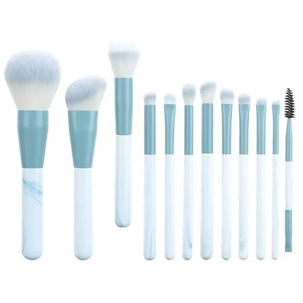 13-Piece Makeup Brush Set with Soft Synthetic Brushes for Eyeshadow & Foundation