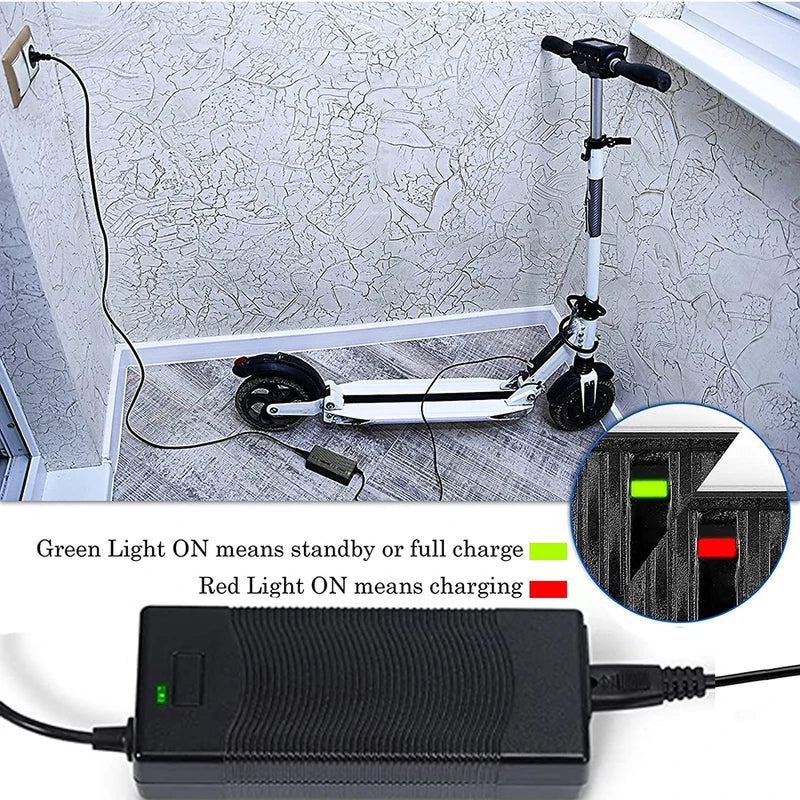 29.4V 3A/4A/5A Power Adapter Charger for 24V Electric Scooter Battery with XLR Plug